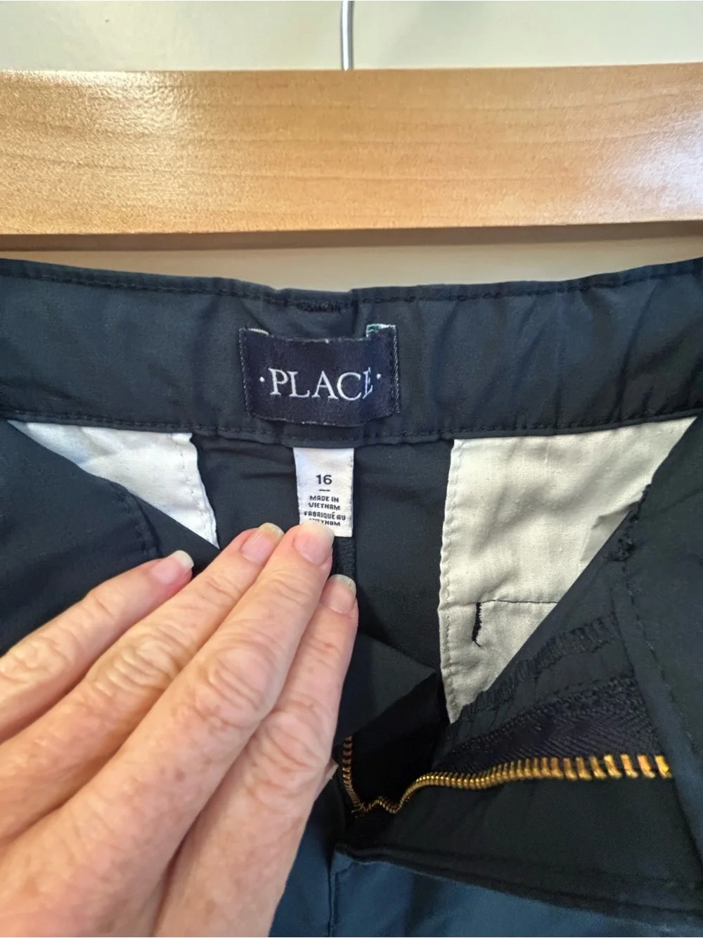 Boys Childrens place adjustable waist navy Casual shorts 16